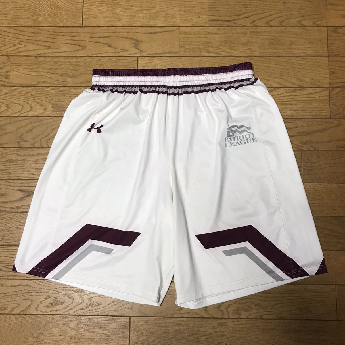 NCAA PATRIOT LEAGUE MEN’STRAINING SHORTS (UNDER ARMOUR) size-LG(平置き39股下22) 中古(美品) 送料無料 NCNR_画像1