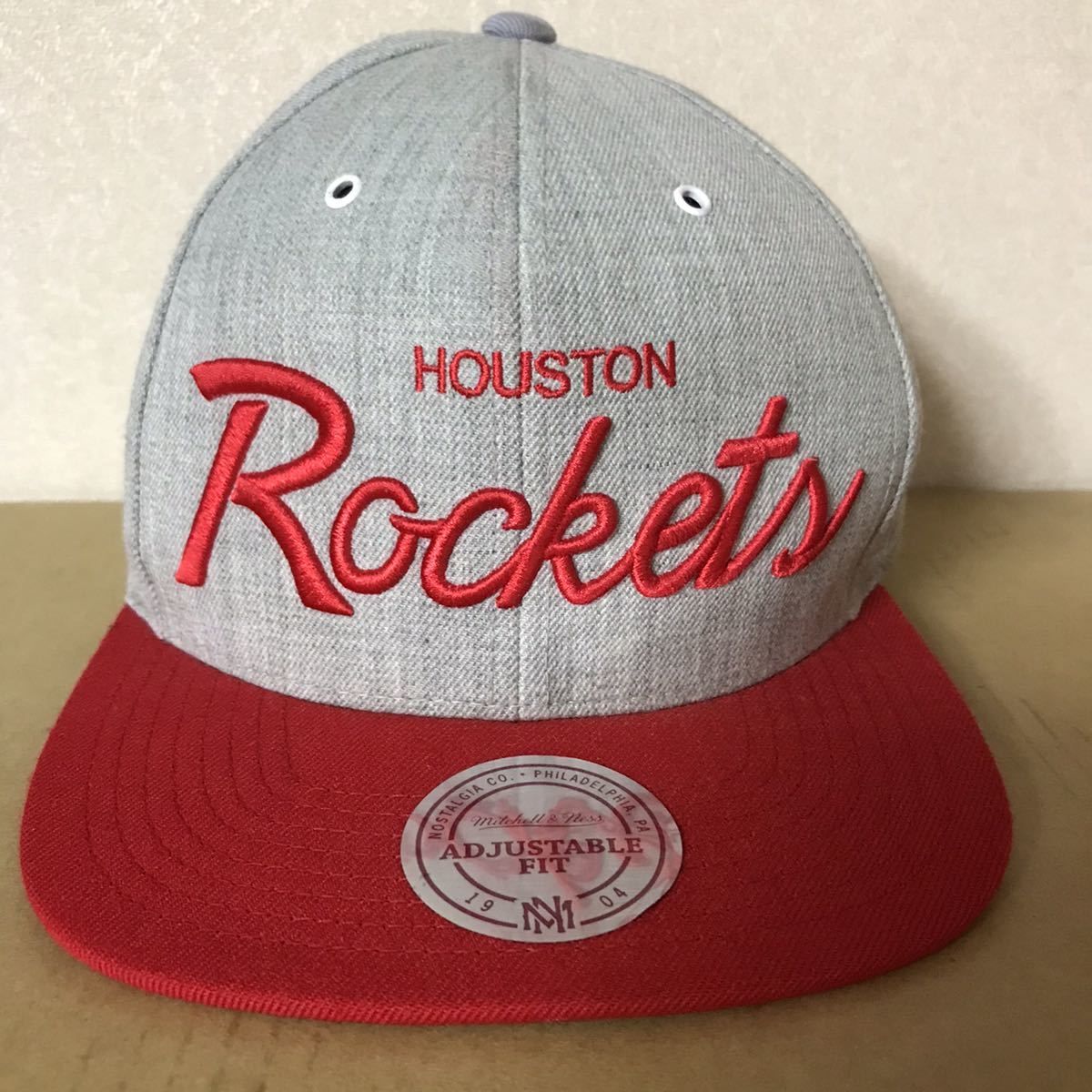 NBA HOUSTON ROCKETS ADJUSTABLE FIT CAP (Mitchell & Ness) 中古(美品) 送料無料 NCNR_画像1