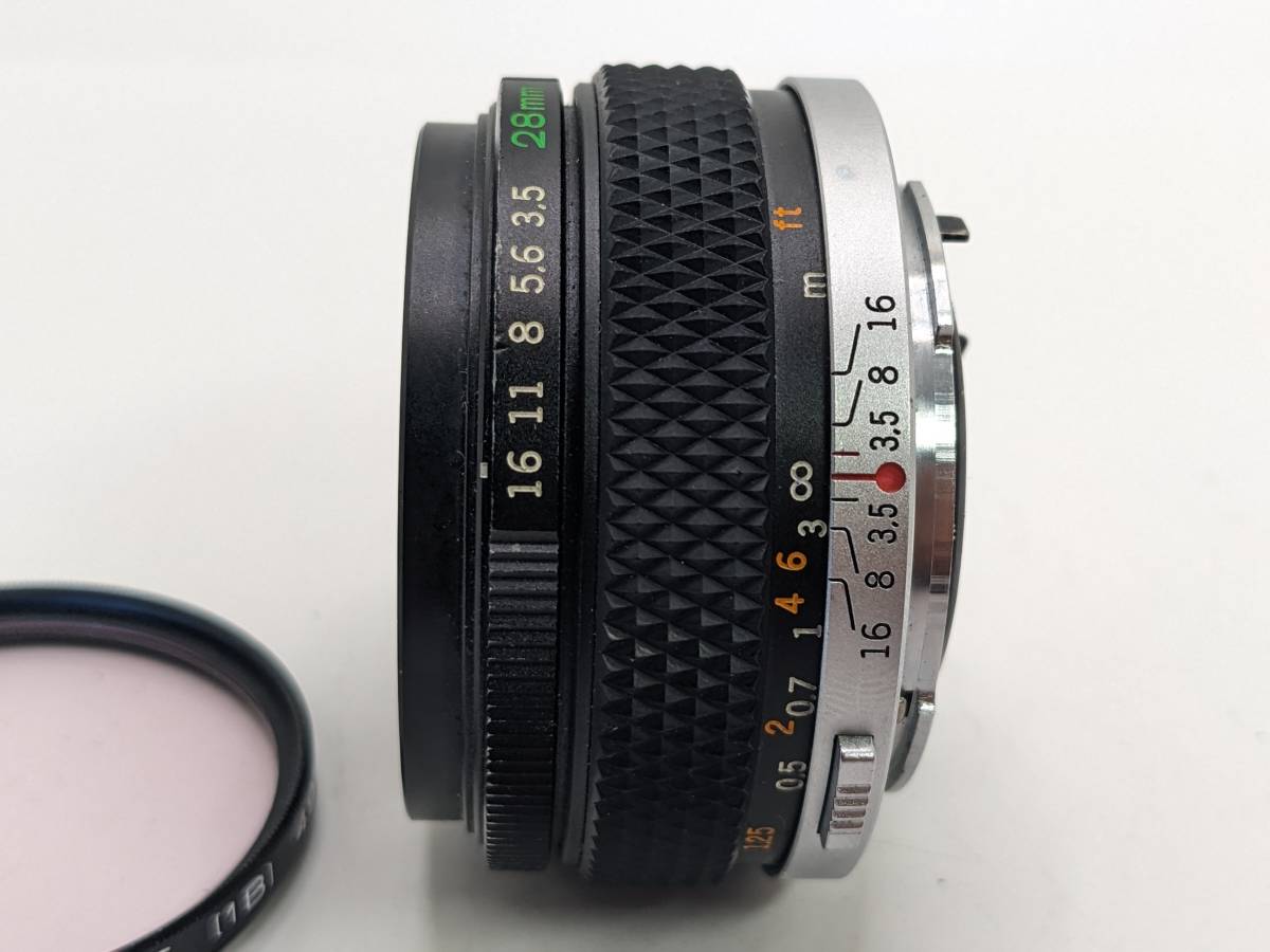 ★極上品★ OLYMPUS OM-SYSTEM G.ZUIKO AUTO-W 28mm F3.5 オリンパス 広角レンズ #1165_画像4