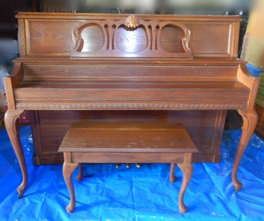 「直接引き取り」 BALDWIN ボールドウィン アップライトピアノ （アメリカ製）モデルナンバー 5045 椅子付き 猫脚 _画像1