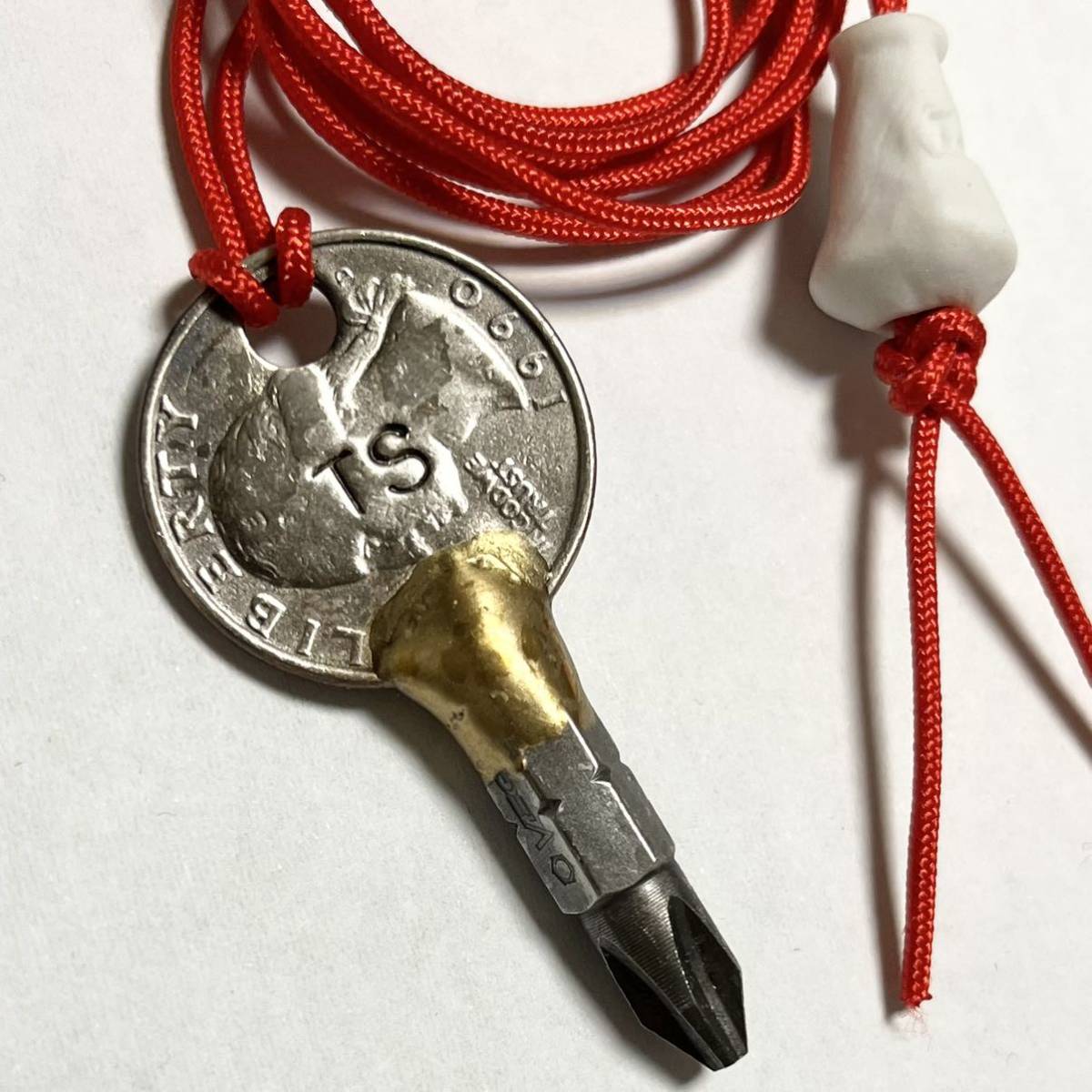 即決 送料無料 新品未使用 Tom Sachs Quarter Screw Necklace　トム サックス クォーター スクリュー ネックレス