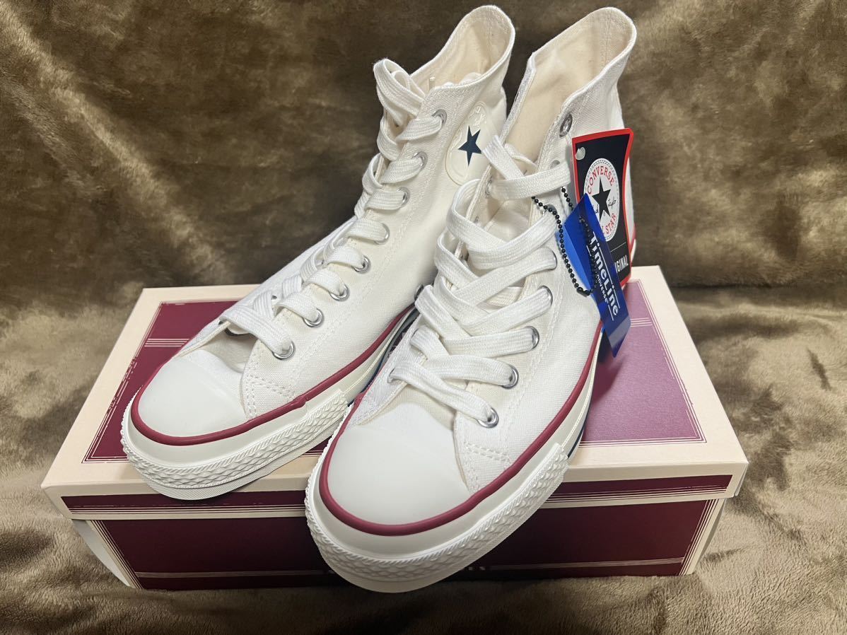 試着のみ☆CONVERSE☆コンバース☆コンバースオールスター☆WHITE☆タイムライン☆Timeline☆All star☆白☆限定☆完売_画像1