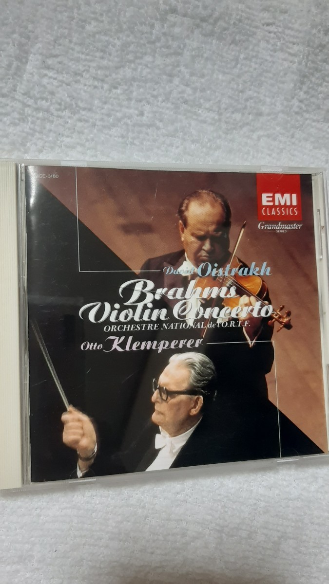 ブラームス「ヴァイオリン協奏曲」ダヴィッド・オイストラフ(vn)オットー・クレンペラー指揮フランス国立放送局管弦楽団1960年録音名演奏。_画像1