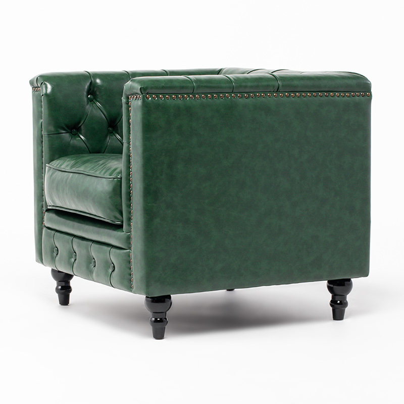  sofa 1 seater . sofa single sofa sofa Cesta - field stylish Britain antique style green imitation leather vi n cent VM1P91K