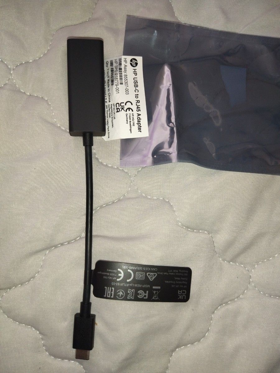 【新品】HP純正　USB-C to RJ45 Adapter  変換アダプター