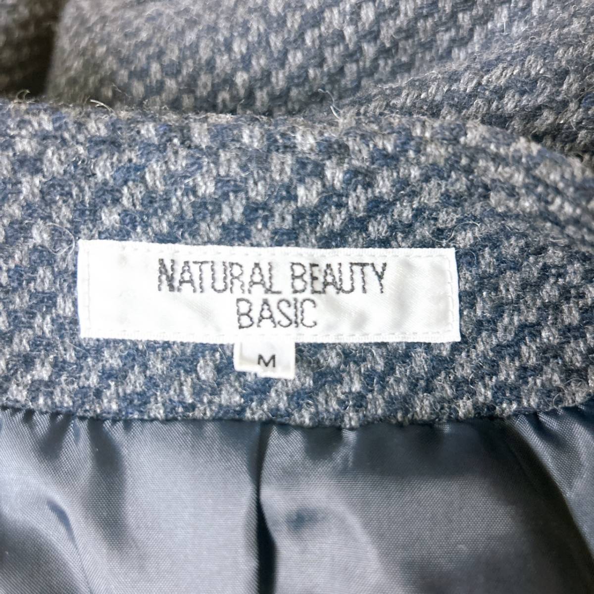 y79 美品◎ NATURAL BEAUTY BASIC ナチュラルビューティーベーシック コート 長袖 Mサイズ レディース 上質 アウター _画像5