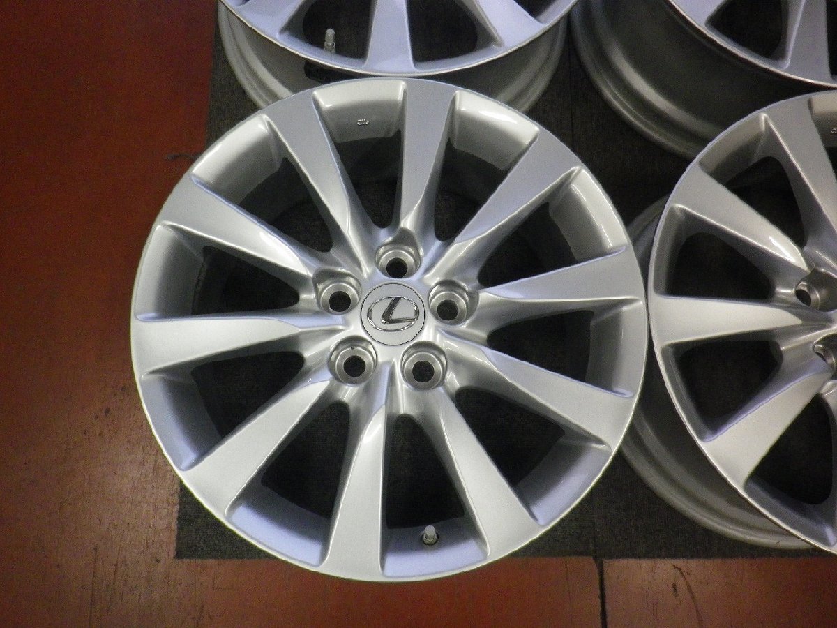 レクサス♪18×7.5J PCD120 5H +32 ハブ61♪ホイールのみ4本♪レクサスに！店頭受け取り歓迎♪R509W44の画像4