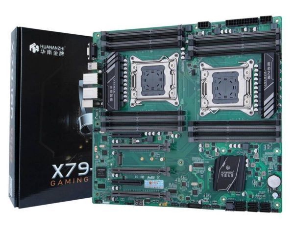 その他 HUANAN HUANANZHI X79-16D X79 Motherboard Intel Dual CPU LGA 2011 REG ECC DDR3 1333 1600 1866MHz SATA3 USB3.0 E-ATX