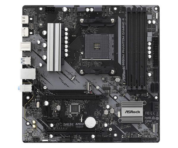 ASRock B550M Phantom Gaming 4 AM4 AMD B550 SATA 6Gb/s Micro ATX AMD Motherboardの画像1