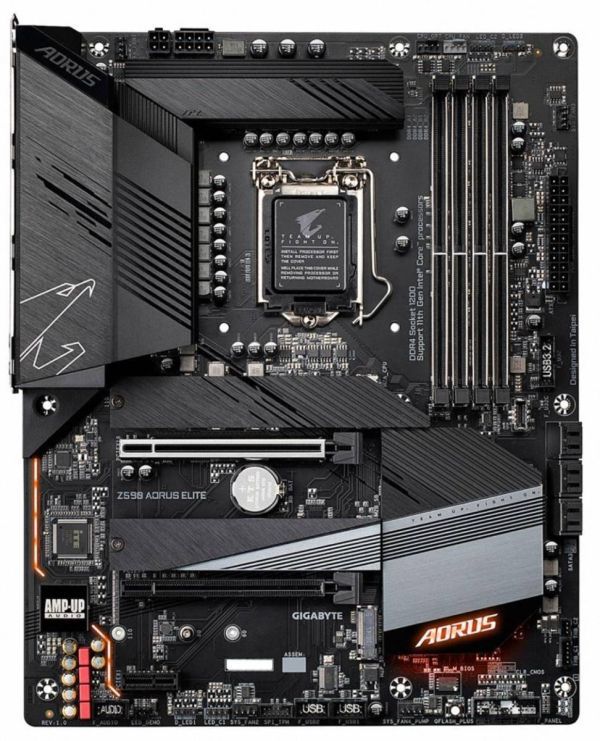 有名なブランド 1200 LGA ELITE AORUS Z590 GIGABYTE Intel