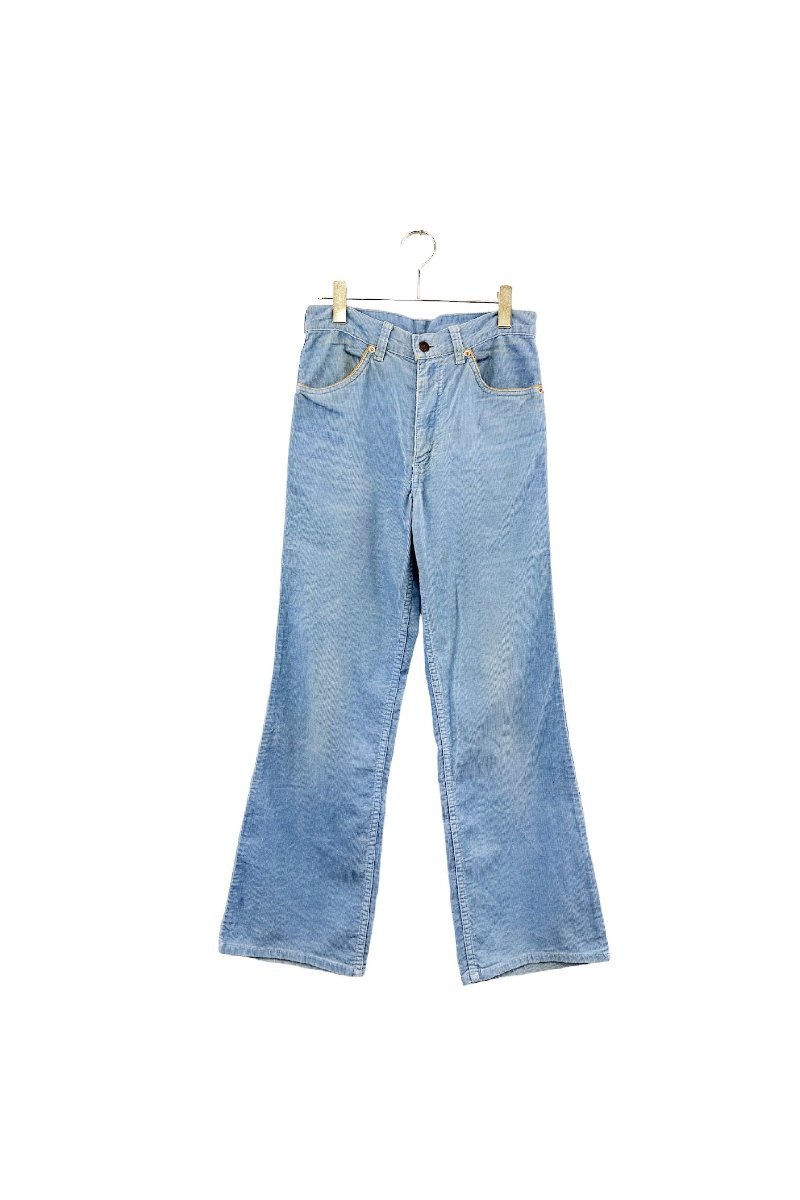 Levi's blue corduroy pants リーバイス コーデュロイパンツ ボトムス ブルー ボタン裏刻印J02 ヴィンテージ_画像1