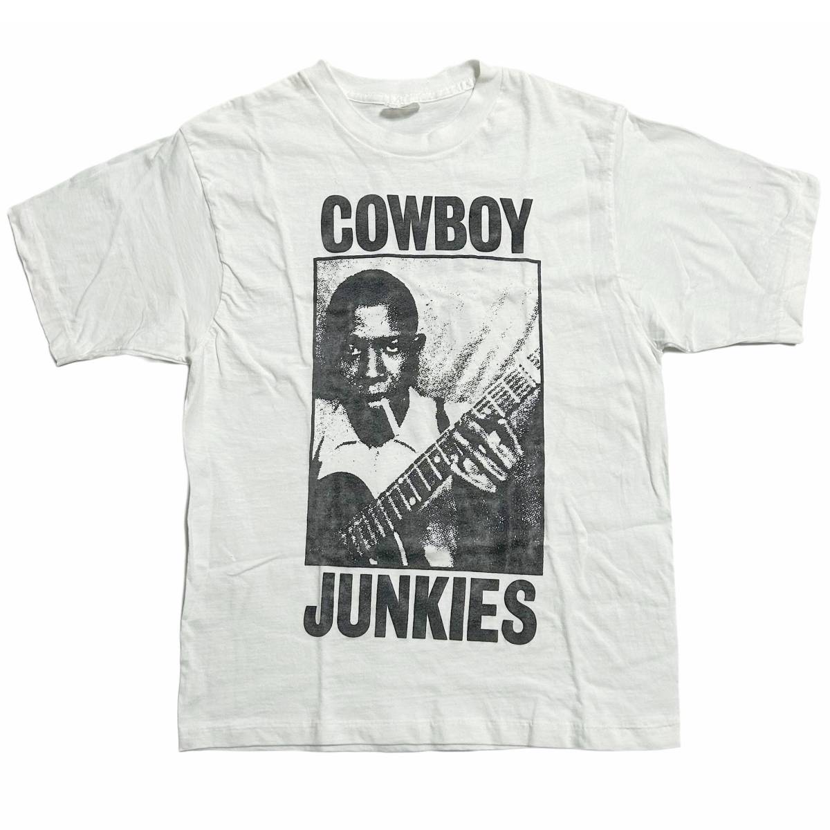 激レア【80s ビンテージ COWBOY JUNKIES ROBERT JOHNSON '86 WHITES OFF EARTH NOW!! Tシャツ ロバートジョンソン シングルステッチ】_画像2