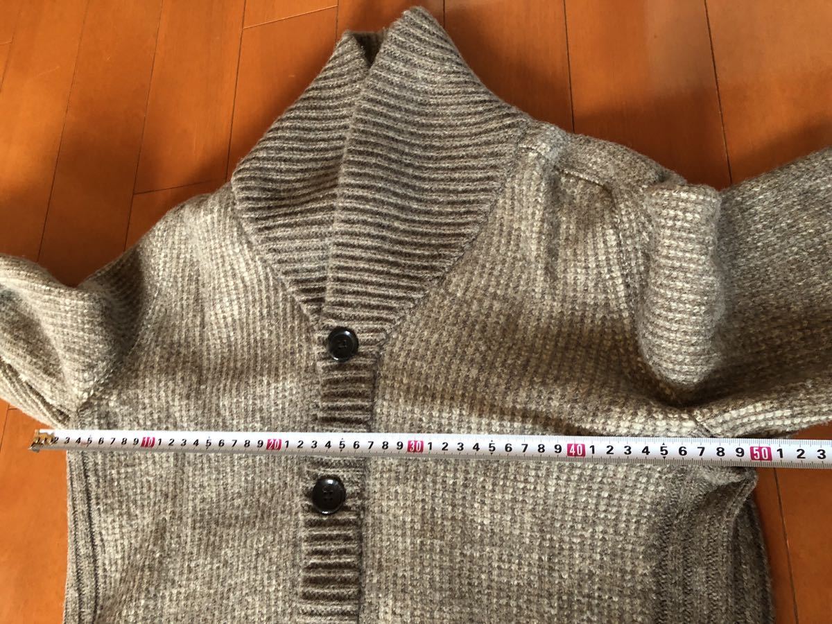 Gap Gap wool 100% knitted sweater cardigan S on p charcoal gray brown group (YI)