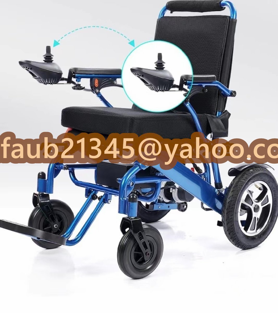 持ち運び便利 折り畳み式電動車椅子高齢者用操作が簡単省力耐荷重 家庭屋外用_画像2