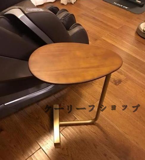 オリジナル高級サイドテーブル別荘ナイトテーブルリビング北欧木製1脚コーヒーテーブル贅沢_画像2