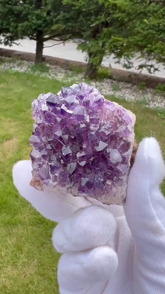 A133 フラワーアメジスト 水晶さざれ石100g セット