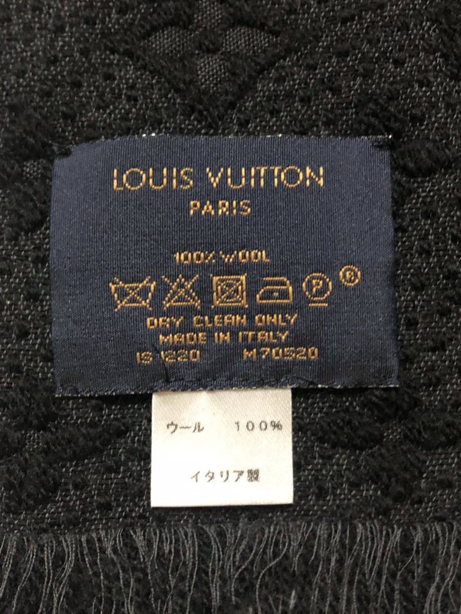 超美品 LOUIS VUITTON マフラー ルイヴィトン エシャルプ・モノグラム クラシック 国内正規品 ルイヴィトンジャパン イタリア製 ウール_画像4