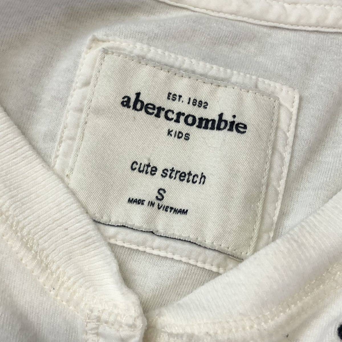 Aberarombie&FITCH Abercrombie & Fitch Abercrombie & Fitch cutestretch Henry рубашка cut and sewn one отметка белый Kids размер S