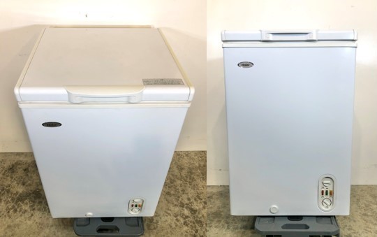 2012年式 Haier 業務用 上開き 冷凍庫 JF-WNC103A W570×D600×H860(㎜) 103L 34㎏ ハイアール ストッカー 中古品 店舗用 厨房機器 _画像3