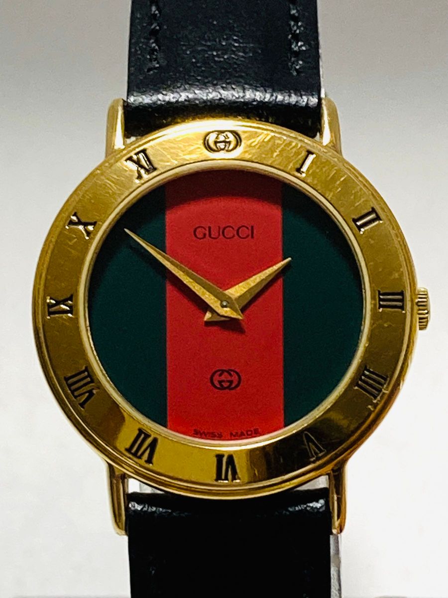 良品！　GUCCI グッチ　電池新品交換済み　レディース腕時計　シェリーライン