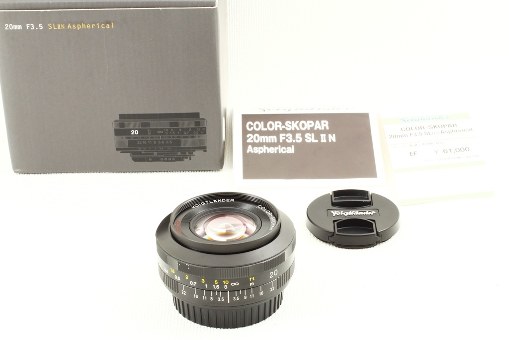 極上品◆Voigtlander フォクトレンダー COLOR-SKOPAR 20mm F3.5 SLAsph Canon EF キヤノン◆a-5678