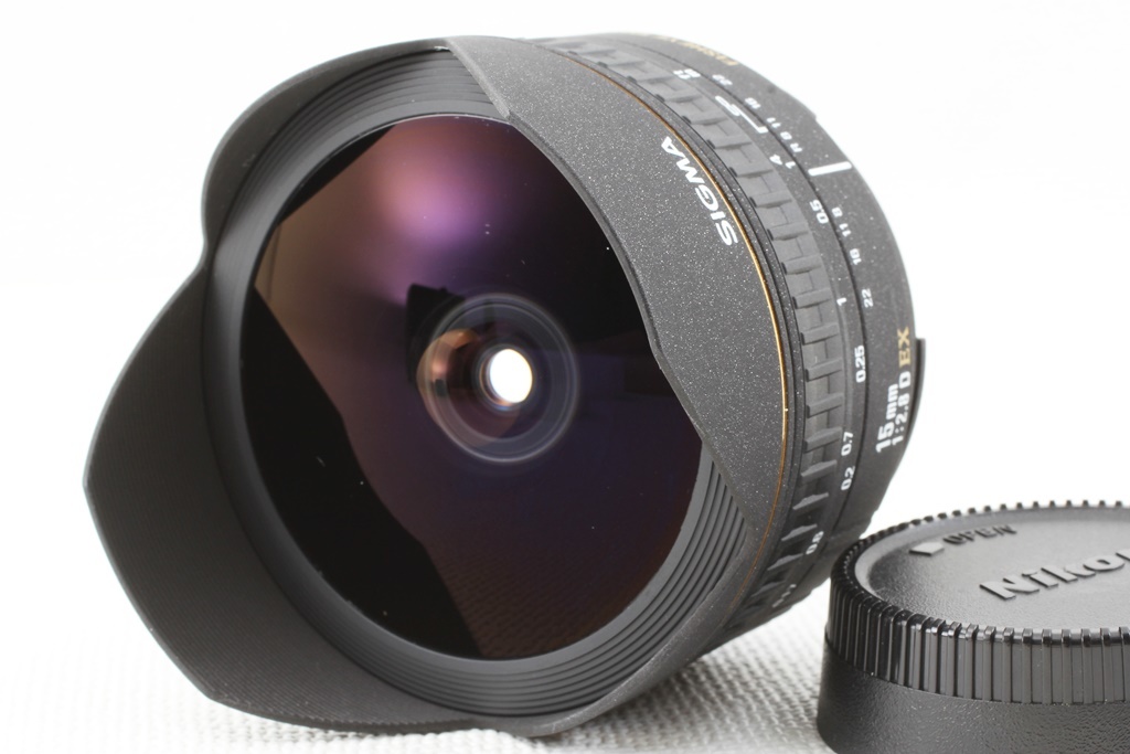 極上品◆SIGMA シグマ AF 15mm F2.8 EX Fisheye Nikon ニコン◆フィッシュアイ 魚眼レンズ/A388