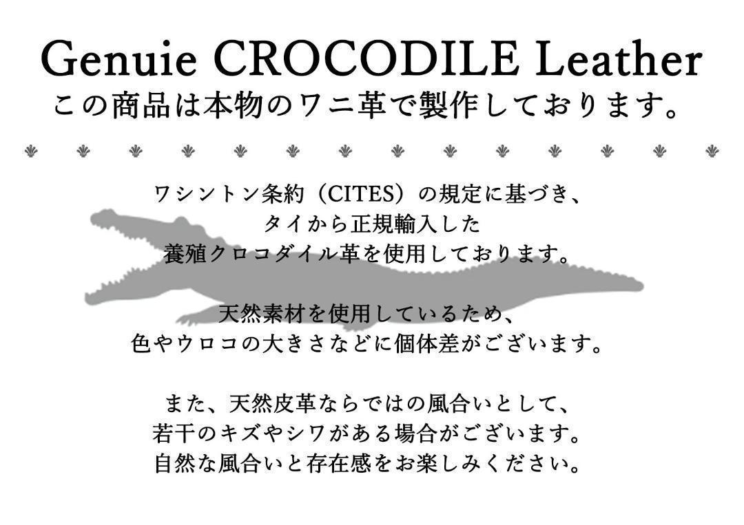 希少・新品】クロコダイル レザー ワニ革 本革 カードケース