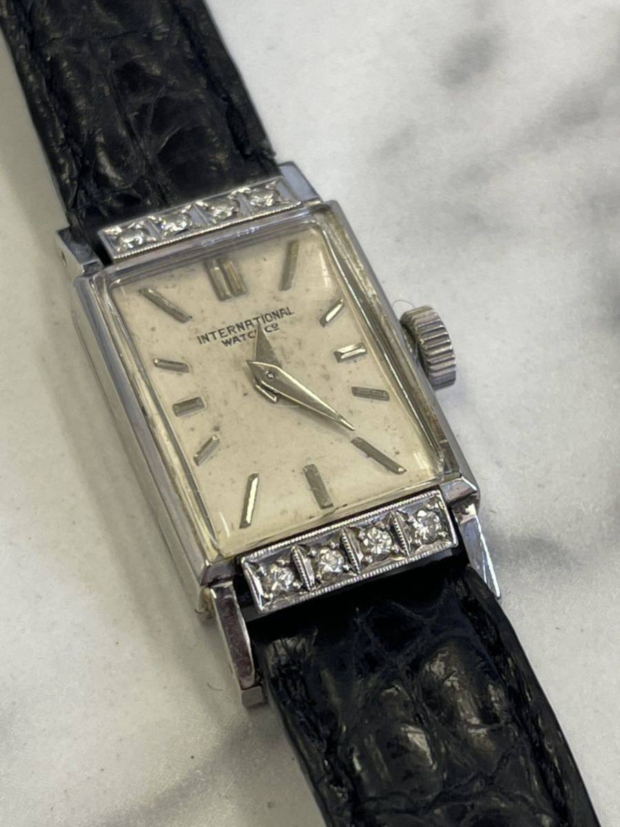 12.稼働品・IWC インターナショナル 魚リューズ 手巻き ケース