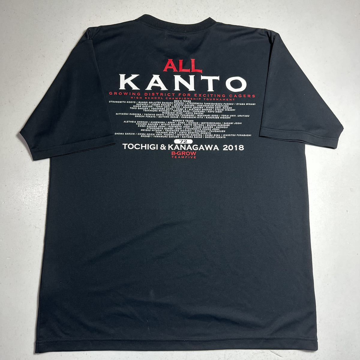 all kanto basketball games 2018 チームファイブ team five 黒 ブラック ドライシャツ LLサイズ_画像8