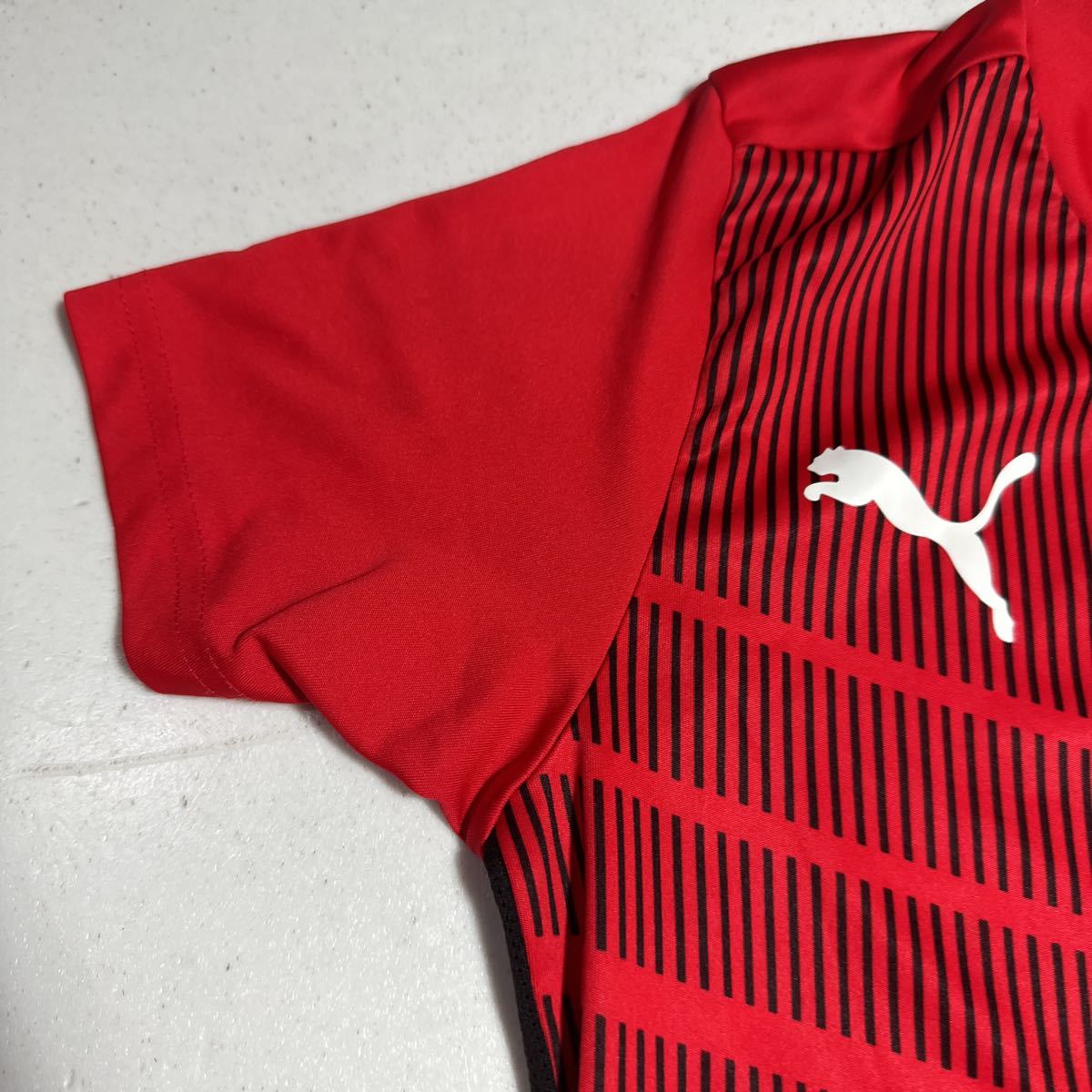 プーマ PUMA サッカー トレーニング用 赤 レッド プラクティスシャツ ジュニア 子供用150cm_画像4