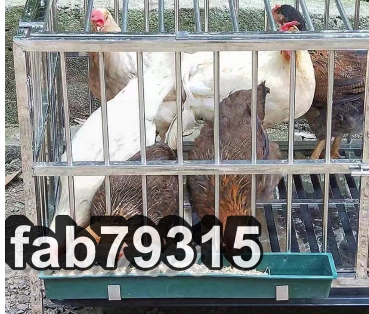 78*53*67cm chicken for cage breeding cage folding type stainless steel steel chicken for cage chicken . egg tray attaching 