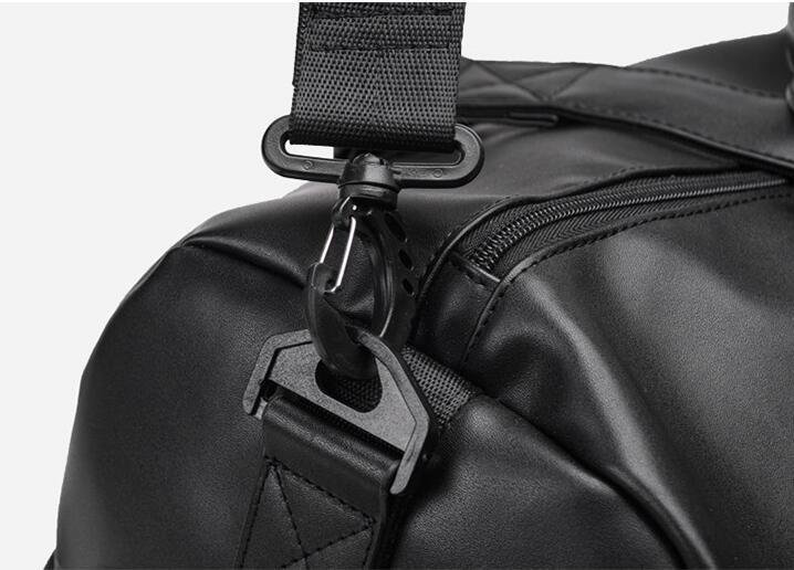 PUレザーボストンバッグ ショルダーバッグ 旅行バッグ ビジネスバッグ 男性用 通勤鞄 書類かばん　黒　大容量_画像8