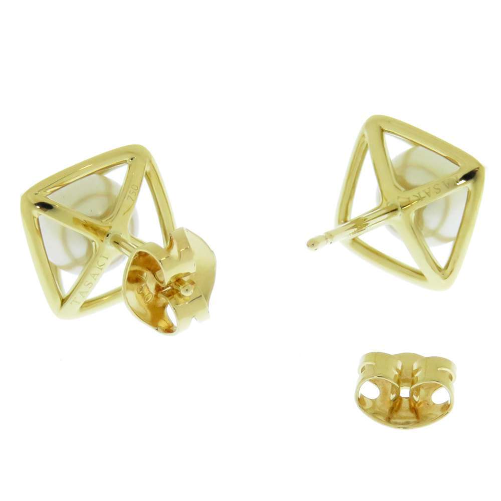 tasaki earrings li fine dolibeli on Neo ... pearl K18YG yellow gold TASAKI jewelry [ safety guarantee ]