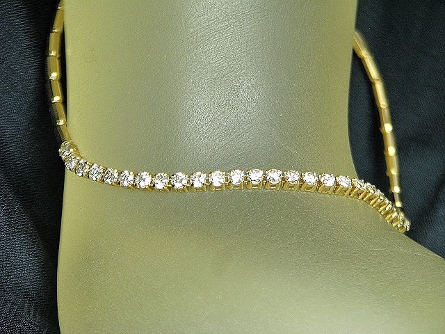 [ gem shop head office ]1.00ct good quality natural diamond K18 free size bangle bracele 