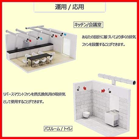 【今だけ！あと１つ！】 ダクト用 パイプファン 換気扇 150mm 排気 ファン ダクトファン 100v/110v 150mm★ 静音 ブースターファン 2Pinプ_画像5