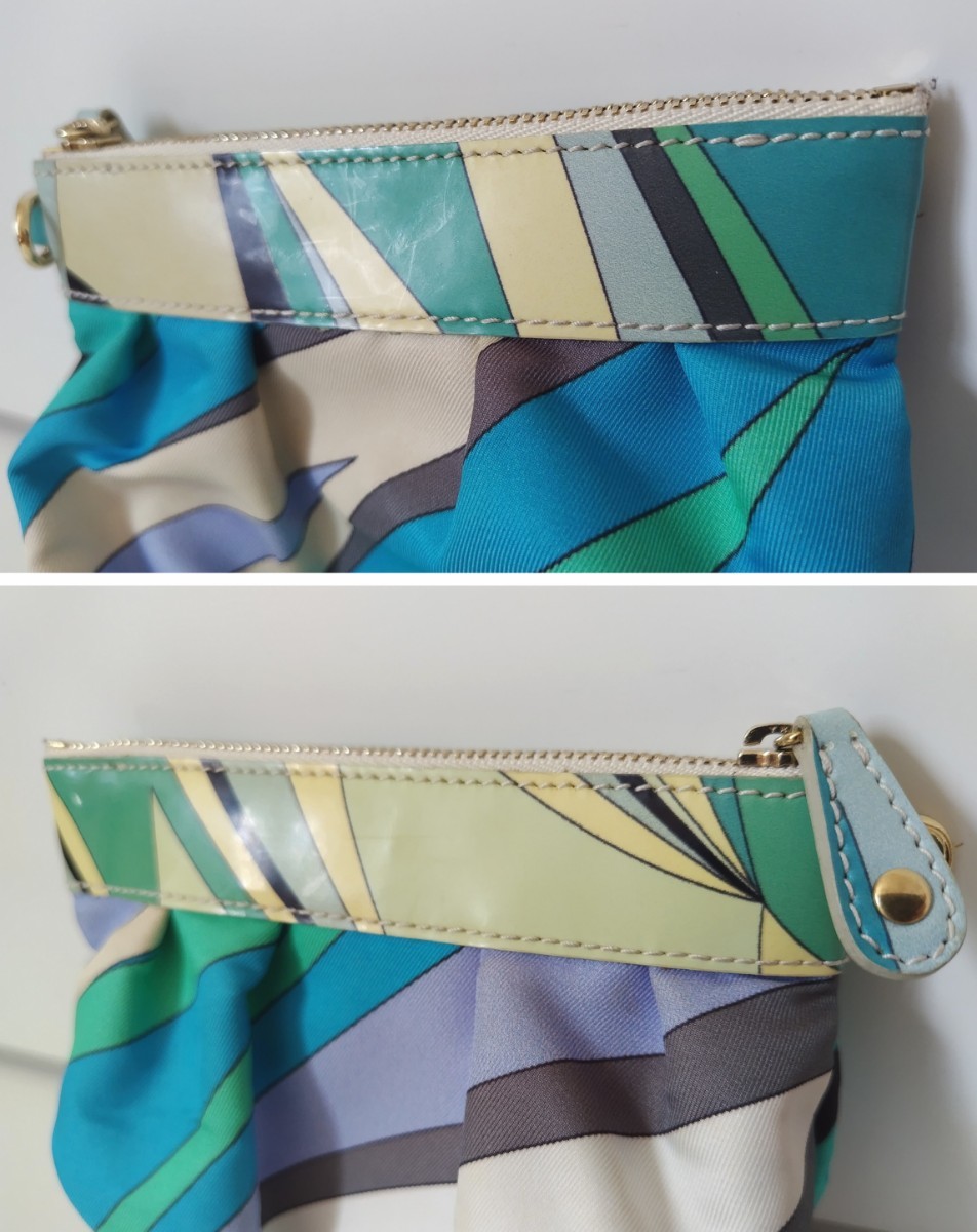 EMILIO PUCCI / Emilio Pucci leather using cosme pouch Mini bag make-up pouch 