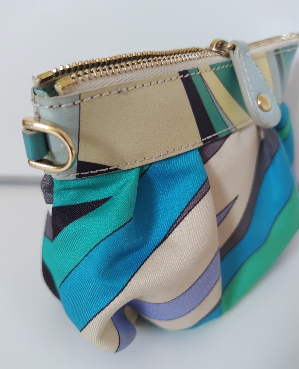 EMILIO PUCCI / Emilio Pucci leather using cosme pouch Mini bag make-up pouch 