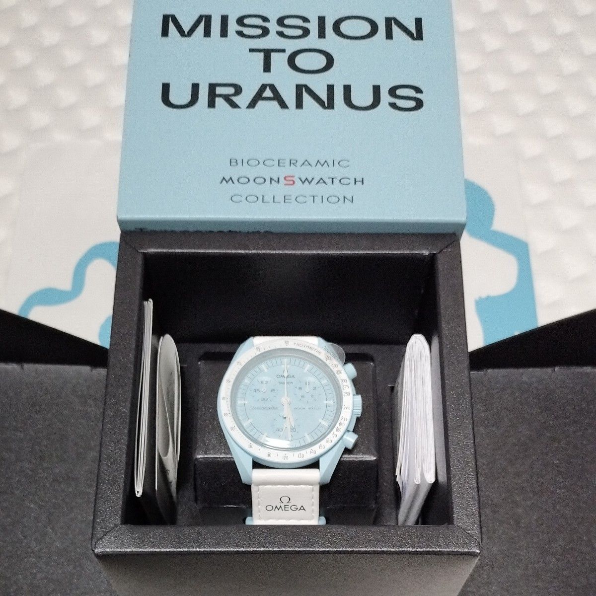 新品未使用　オメガ　スウォッチ　ウラヌス　　OMEGA　swatch　新品　URANUS 腕時計 クロノグラフ 新品
