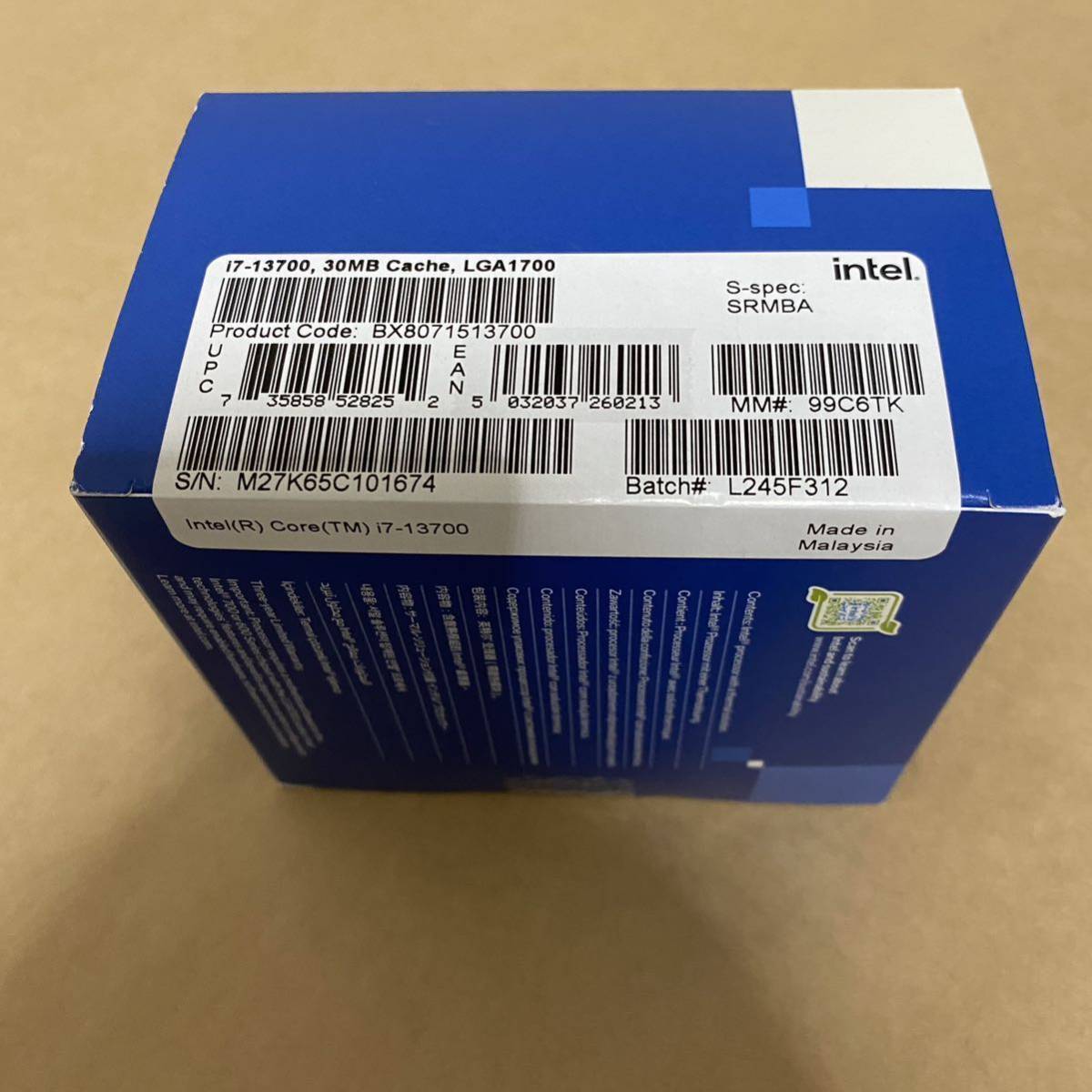 新品未開封】Core i7 13700 BOX Intel CPU PCパーツ 国内正規品 新品未開封】Core i7 13700 BOX Intel CPU PCパーツ 国内正規品