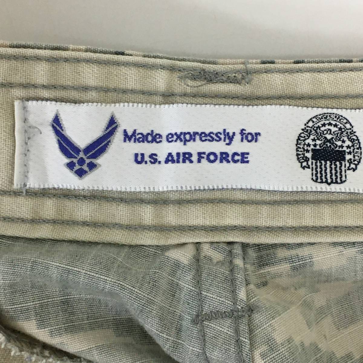 米軍放出品 アメリカ空軍 迷彩服 上下セット U.S.AIR FORCE 上着42XL ズボン３６R・サイズ不明の2着　中古※現状販売品_画像9