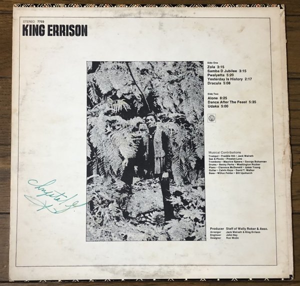 King Errison - The King Arrives US Original盤 LP スチャダラパー Little Bird Strut ラテン Errisson_画像2