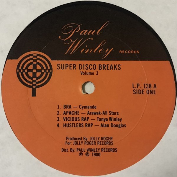 Super Disco Brake's Volume 3 US盤 LP 初期プレス シュリンク The Incredible Bongo Band Diamond D 針飛びあり_画像3