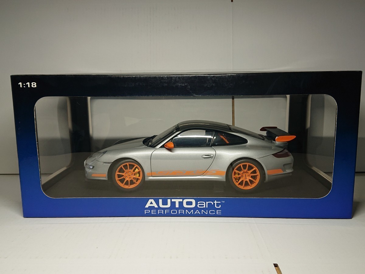 1/18 オートアート ポルシェ 911(997) GT3 RS シルバー/オレンジ