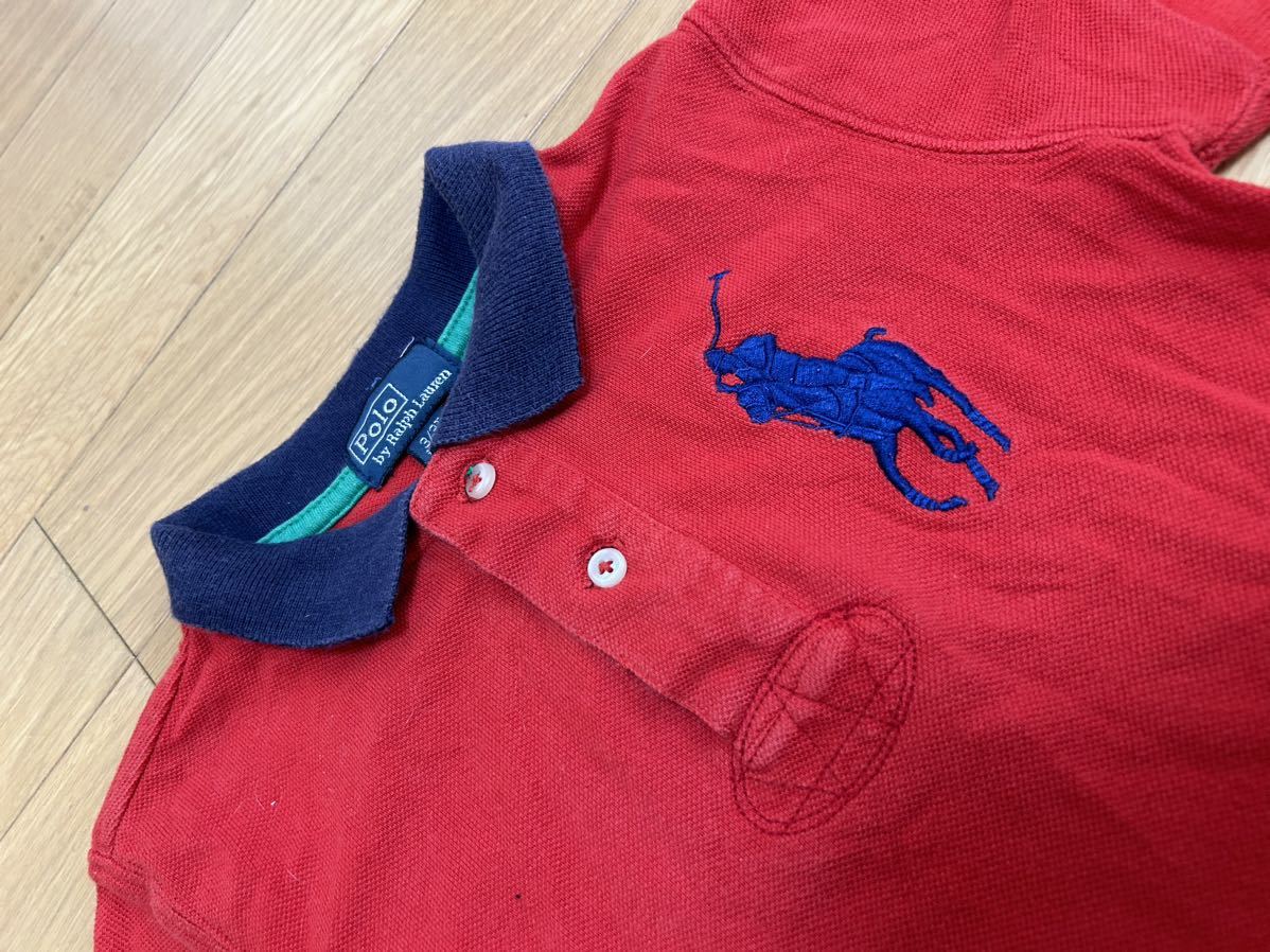 ラルフローレン 半袖シャツ　100センチ トップス　キッズジュニア　男の子男子　半袖ポロシャツ　ビッグポニー　RALPH LAUREN