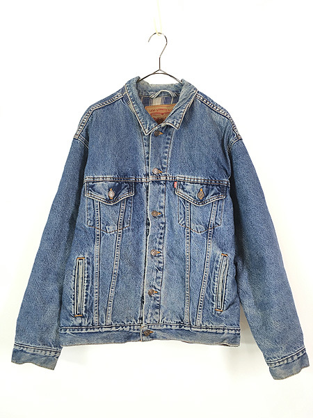 古着 90s USA製 Levi's 70699-0289 デカタグ ビッグシルエット ブランケット デニム ジャケット Gジャン M