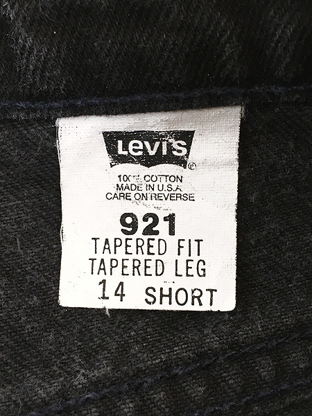 レディース 古着 90s USA製 Levi's 15921 ブラック デニム パンツ ジーンズ テーパード W28 L30 古着_画像7