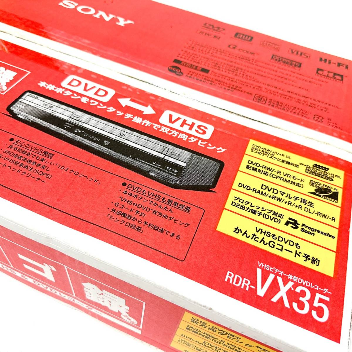 希少品 未使用品 SONY ソニー RDR-VX35 VHSビデオ一体型DVDレコーダー スゴ録 VHS＆DVDレコーダー ダビング機能_画像2