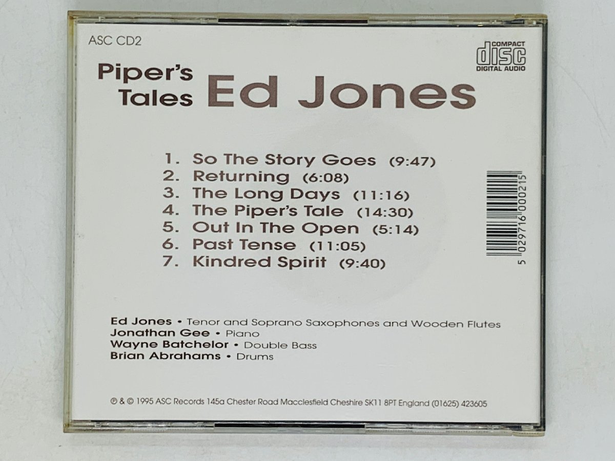 即決CD Ed Jones Piper's Tales / JONATHAN GEE TRIO / Wayne Batchelor Bass , Brian Abrahams Drums ジャズ JAZZ Z42_画像2