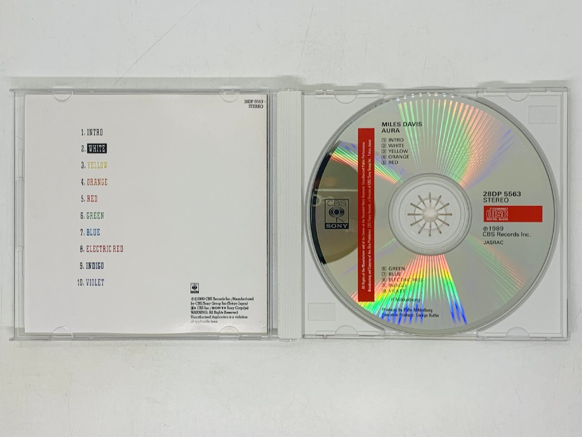 即決CD マイルス・デイビス オーラ / Miles Davis Aura 帯付き アルバム 28DP-5563 ジャズ JAZZ Y44_画像3