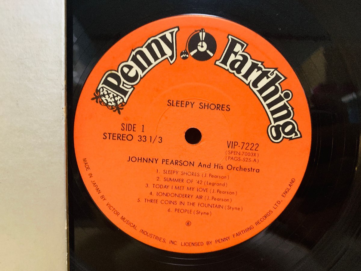 即決LP 朝もやの渚 ジョニー・ピアソン・オーケストラ Johnny Pearson Sleepy Shores レコード 帯付き VIP-7222 L19_画像2